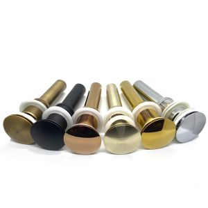 Valvola del bacino del bagno Filter di scarico pop -up moderno per il lavandino del rubinetto Accessorio Brass set nero Chrome Blass Washbasin Bounce Drain