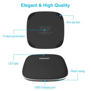 Ladegeräte Jianhan Qi Wireless Ladegerät 15 W für Slim Fast Charger 3.0 Ladung für Samsung Galaxy S8 S7 S7 Edge Qi USB Pad