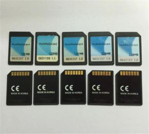 Kort 10st/Lot 7Pin MMC Card Memory Card Multimedia Card 128 MB Multimediacard Small Capacity Memory Card QD Old Camera Phone Printer