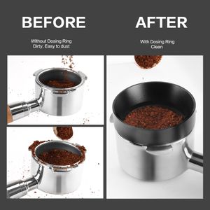 Para Delonghi Cafemasy Magnético Anel de dosagem Anti-Drop 51mm 53mm 58mm Funil Coffee Machine Brewing Brewing Coffee Powder Tool Tool