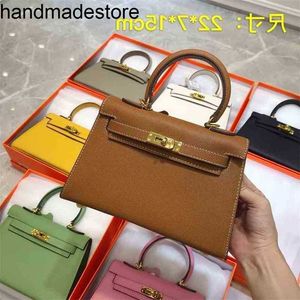 Kl Designer Handbags Leather Designers Second Handbag2024 Generation Mini Home Womens Bag Cowhide One Shoulder Messenger Handbag