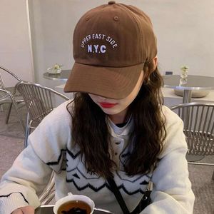 Baseball Instagram Versão coreana Face Small Duckbill Spring Summer Summer Big Head Fashion Moda simples e versátil Cap