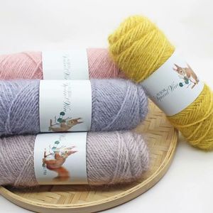 75g Squirrel Cashmere Yarn Squirrel Hair Longo Frea de seda brilhante Linha de cachecol de pe-la-tecido grossa Linha DIY