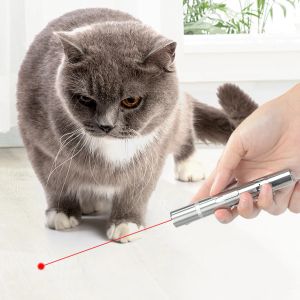 Ponteiro a laser caneta recarregável USB 3 em 1 gato cachorro Toy Toy Toy Red UV lanterna LED 4MW Ponteiro laser Função de gato de gato Pen suprimentos para animais de estimação