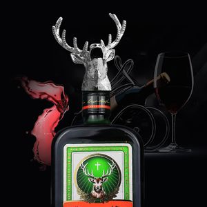 Deer Head Wine Pourer Jagermeister Wine Mouth Decanter Shaker Dinning Bar Tools Zinc Alloy Material Electroplating Craft Retro