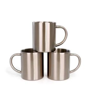 Mughe Sublimation Blank Blank Double Wall Acciaio in acciaio inossidabile tazza per personalizzare 300 ml di tazze da viaggio Tumbler Coffee Jug Milk Tè da tè 240410