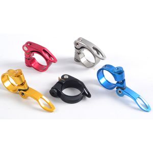 34.9mm Bicycle Pipe Clamps Cycling Seatpost Clamps Seat Fixed Clamp Collar MTB Road Bike Gold 1pcs