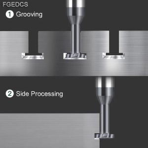 1pcs Wolframstahllegierung T Slot Carbid-Frässchneider 2mm-16 mm 10 5 mm T Typ Rillen Router Bits CNC-Werkzeuge Endmill