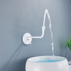 Poiqihy fırçalanmış altın su damlası musluk banyo havzası küvet monte duvara monte su miktarı tek kol lavabo lavabo musluk