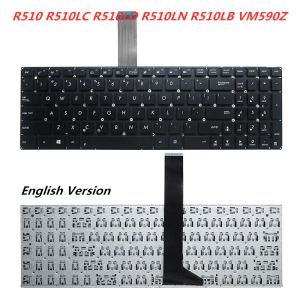 Tangentbord Laptop English Keyboard för ASUS R510 R510LC R510LD R510LN R510LB VM590Z Notebook Ersättningslayout Keyboard