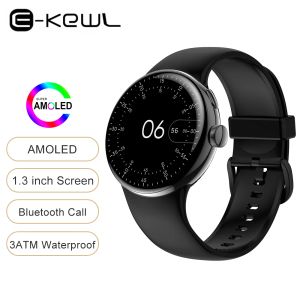 Uhren Amoled Smart Watch 2023 Männer Bluetooth Anruf Alwayson Screen Herzfrequenz -Monitor Sport SmartWatch Frauen gegen Google Pixel Uhr