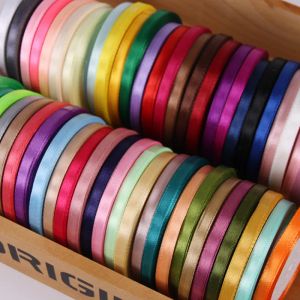 25yard/roll 6mm 10mm 15mm 20mm 25mm 40mm 50mm Silk Satin Ribbons Crafts Bow Handmade DIY Gift Box Wrap Party Wedding Decorative