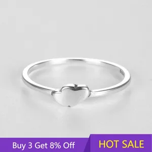 Cluster Rings Pure 925 Sterling Silver Lovely Clouds Design Simple Finger For Women Female Daily Fine Jewelry Gifts