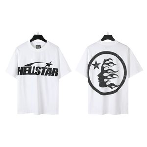 Hellstar T Shirt Rappe Męskie Kobiety Tshirt Rapper Umyj ciężkie rzemiosło Unisex krótkie rękaw Top High Street Retro Hell Projektanci Tees Tees Mens Designer Shirts 49