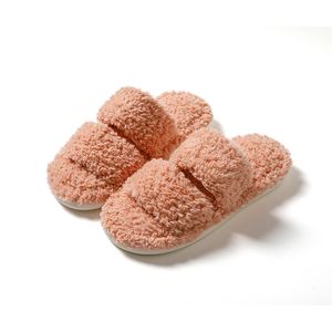 2024 Designer household fur slippers slides women sandals pink yellow white brown womens scuffs GAI