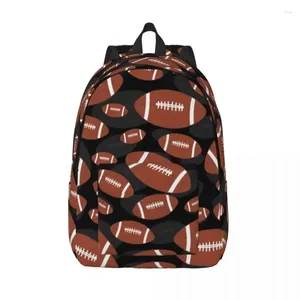 Aufbewahrungstaschen Fußball amerikanischer Rucksack für Kindergartenschule Schülern Buchbag Junge Mädchen Kinder Leinwand Daypack Sport