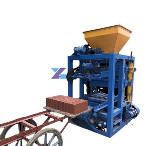Lower Cost Small Fly Ash Semi Automatic Concrete 8 Holes Hollow Paving Brique Cover Block Brick Making Machine for Sale