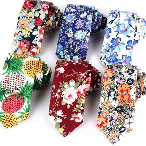 Neck Ties Printed floral cotton tie mens and womens casual bow tie party business bow tie adult suit bow tie gift bow tieC240410