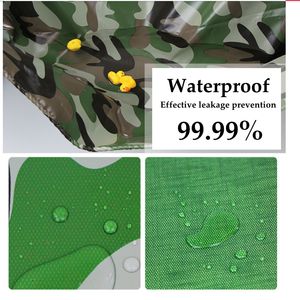 0,4 mm Tarn Tarnung wasserdichtes PVC-Planin-Tarp-Gartenpflanze Balkon Abdeckung Anti-Flaming-Stoffwald feuersicher