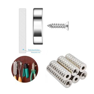 10/20/40/60pcs Neodym Magnet N52 Scheibe Counterunk Loch Magnete Schwere Seltener Erde Magnet Imanes Scheibenkühlschrank Magnet