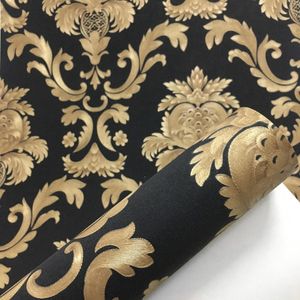 Винтажные французские Damask цветочные обои высокие стандартные текстурированные обои на стенах бумаги для гостиной кухня спальня мода