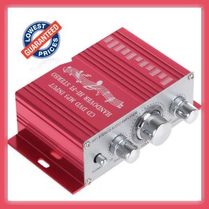 Amplifier New 12V Mini Car Amplifier Motorcycle Home Boat Auto Stereo Audio Amplifier 2 Channel Digital HiFi Amp Support CD DVD MP3 Input