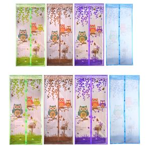90/100 x 210 CM Curtain Anti Mosquito Magnetic Tulle Shower Curtain Automatic Closing Door Screen Summer Style Mesh Net 4 Color