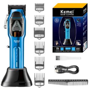 Clippers Kemei Professional Men's Hair Clipper ricaricabile per la barba Trimmer per uomini Precisione della macchina per taglieri per capelli elettrici