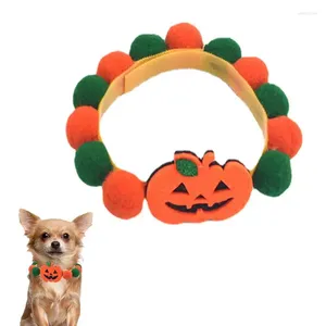 Collari per cani Collar gatto morbido Creativo di animali domestici Neck Neck Reusibili Decorative Necklace Halloween Dosg Protezione