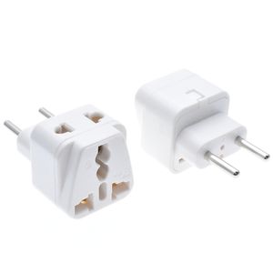 Universal Travel Socket 1 till 2 UK/US/EU/AU Outlet till EU/Brasilien/Israel Splitter Plug -adapterladdare