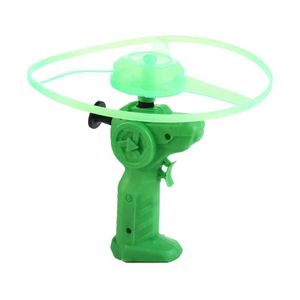 LED Flying Toys Outdoor Game Rotating With Light Christmas Gift UFO Luminous Pull Wire 240411