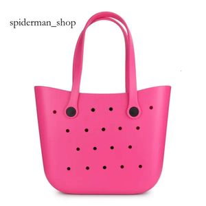 Luxur Designer Eva Bogg Bag Women Tote Stora shoppingkorg Bags Lady H195i Lagring Tvättbar strand Silikon Bog Bag Purse Eco Jelly Candy Wallet 618