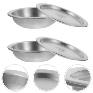 Plates 2 Pcs Small Sauce Cups Soy Stainless Steel Vinegar Dispenser Condiment Containers 304 Dipping Travel