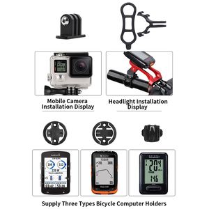 Bisiklet bisiklet bisiklet bilgisayar montajı GPS bilgisayarı Garmin, Bryton, Cateye, Igpsport, Far, Kamera GoPro STEM uzantısı