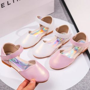 Sneakers 2022 Spring New Children's Mary Jane Japan Student Uniform Sandaler Kids Girls Round Head Solid Simple Soft Leather Shoes