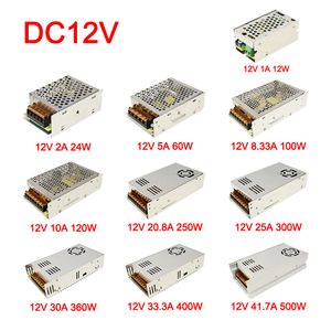 Switching LED Power Supply AC 110-220V to DC 12V 24V Lighting Transformers Source Adapter SMPS For LED Strips 2835 5050 CCTV