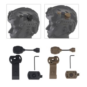 LED Helm Light Set Lamp Torch Battery Battery Helm Mount Taschenlampe für Outdoor -Sportfischen Überlebenszykluszubehör