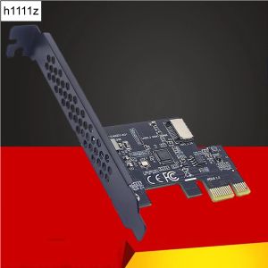 カード新しい追加カードPCI Express 2.0 X1 USB 3.2 Gen1 Typee Card PCIE FRONT TYPEC ADAPTER RISER USB3.1 GEN1 AKEY 5GB拡張カード