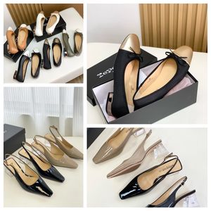 Repetto With Box Top Quality Designer Sandals Luxury Slippers Womens Crystal Heel Bowknot Dancing Shoes Soft GAI Platform Slip-On Size 35-39