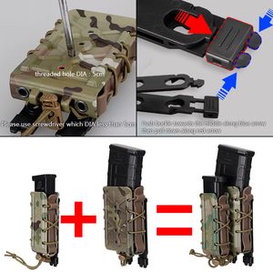 TMC Mag Pouch 9mm Rifle Magazine Pouches Molle Tactical Carrier Hunting Polymer liten