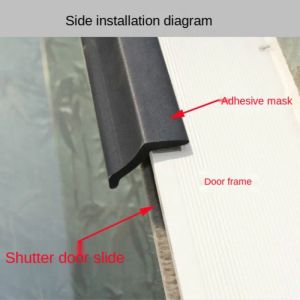 3/5m Garage Door Weather Multipurpose Home Edge Replacement Full Wrap Dustproof Portable Adhesive Seal Strip Bottom Rubber Trim