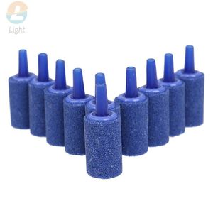 10pcs pompa ad aria Disbusse Diffusore Airstones Aerotor a aeratore di cilindri in pietra per aria per ossigeno per aeratore di pesce idroponics nero blu nero