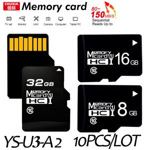 Карты высокоскоростной карты памяти 128GB Micro SD Card 32GB TF Флэш -карта памяти Оптовая мини -SD -карта 64G для телефона компьютера Drone Drone