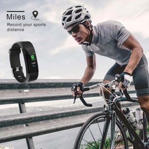 Bileklikler Antiloss ID115 Plus Akıllı Bileklik Spor Bluetooth bileklik kalp atış hızı monitör ID115 Plus Fitness Tracker Smart Band