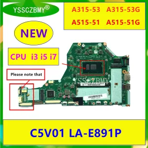 Moderkort NYA LAE891P Mainboard för Acer Aspire A31553 A31553G A51551 A51551G Laptop Motherboard med i37100U CPU 4GB RAM -testarbete