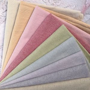 Little Cloth DIY Japan Group Yarn-dyed Fabric,for Sewing Handmade Patchwork Quilting ,grid Stripe Dot 50*70cm Suede Fabric Plain