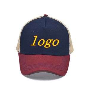 Lettere ricamate che girano le ombreggiature regolabili berretto da baseball stampa pubblicitario unisex berretto da camionista traspirante uomo papà cappello 240410