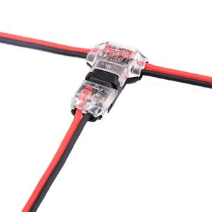 5st I/T Type 1Pin 2Pin Quick Electrica Splice Scotch Lock Wire Connector för terminaler 22-18Awg Wiring LED Strip CARBABLE CABAL