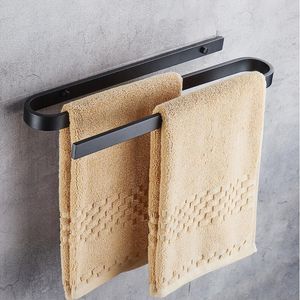 Vidric Unique design aluminum alloy wall mounted Towel bar Holder Bathroom Wall Mounted Towel Rack For Towel Hanger Towel Bar