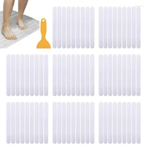 Badmatten 72pcs Anti -Schlupfstreifen transparente Duschaufkleber wasserdichtes Sicherheit Nicht Klebeband für Badewannenschauer Treppe Fußboden